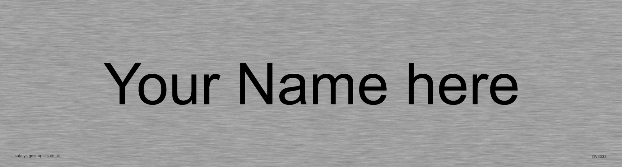 Custom Door Sign With Arial Font from Safety Sign Supplies