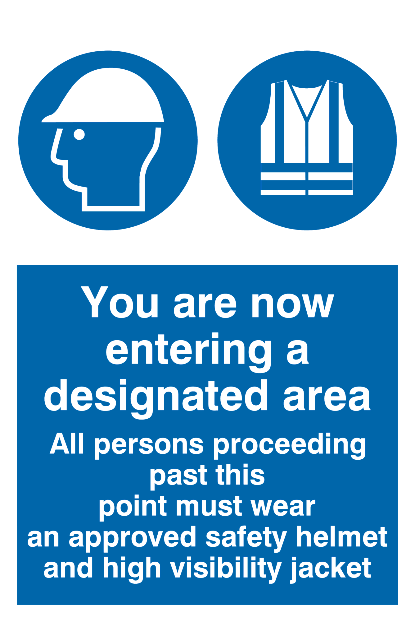 Designated Area from Safety Sign Supplies