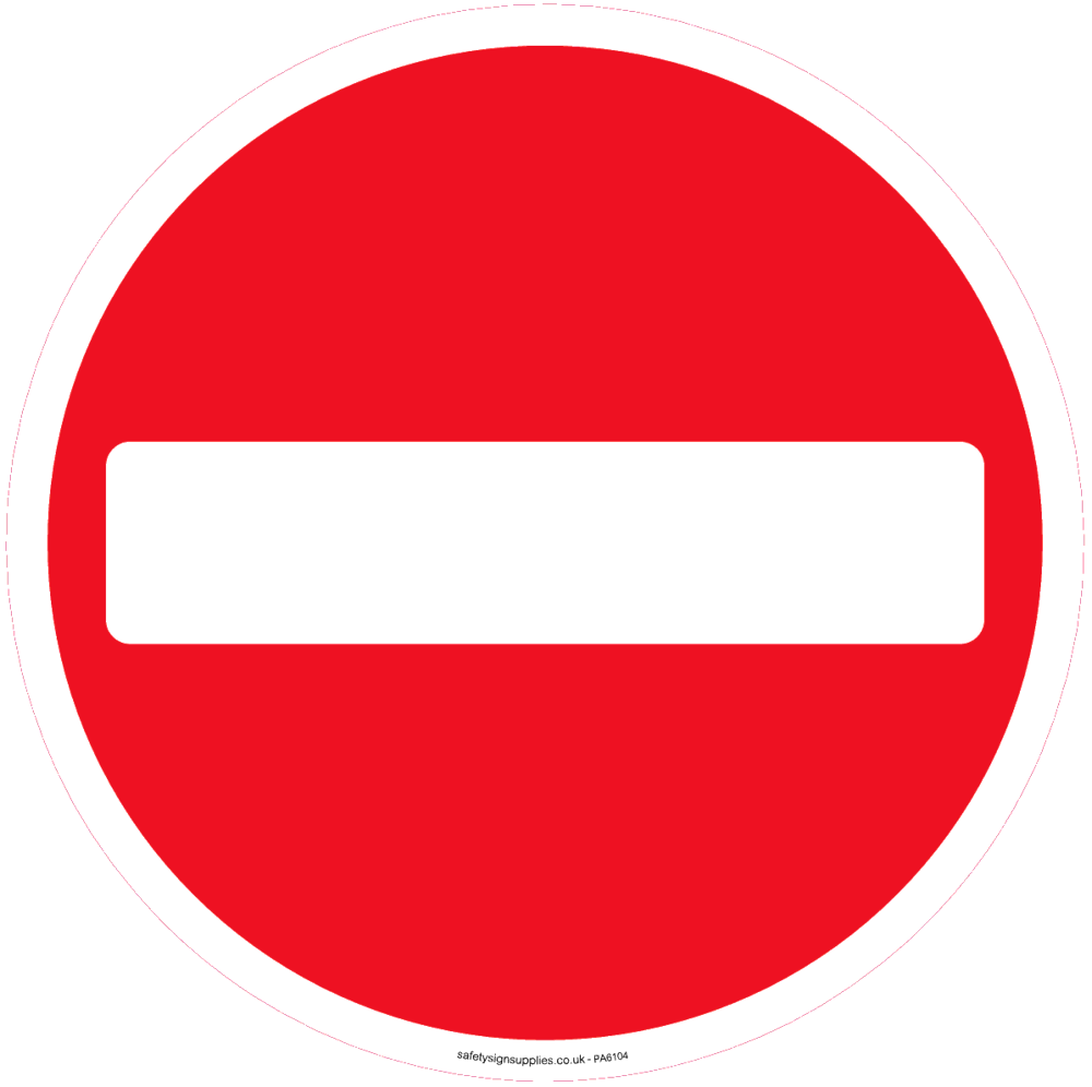 No entry sign from Safety Sign Supplies