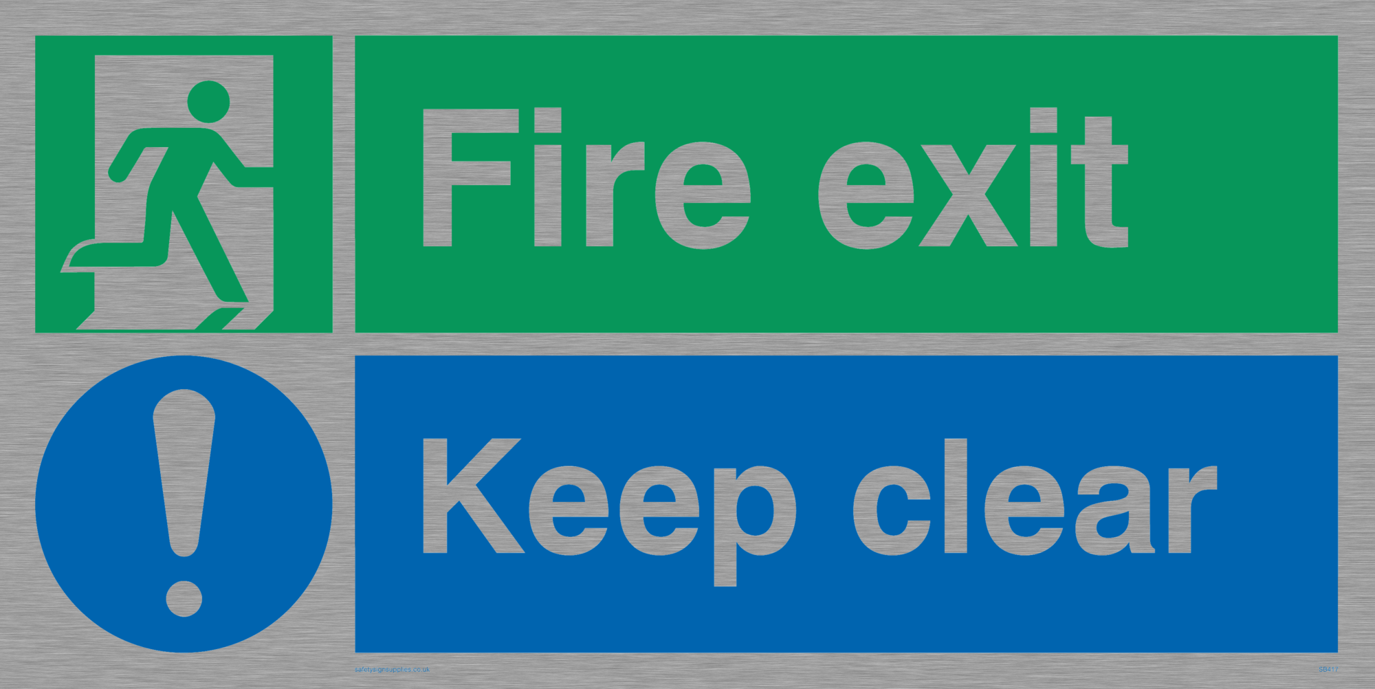 fire exit keep clear from Safety Sign Supplies