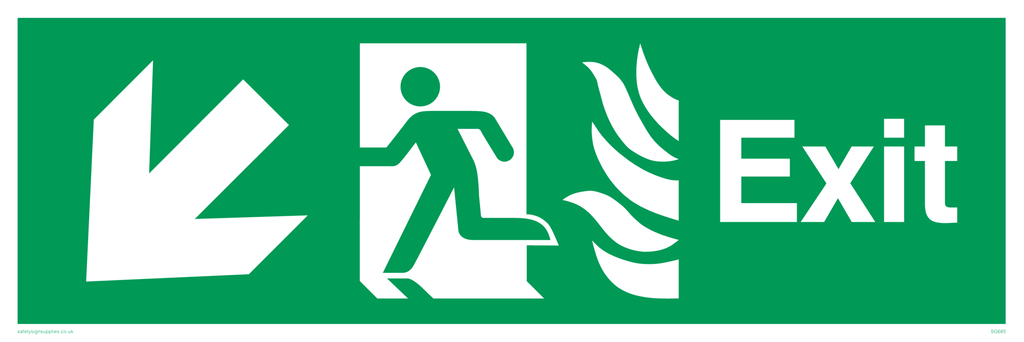 exit safety sign from Safety Sign Supplies