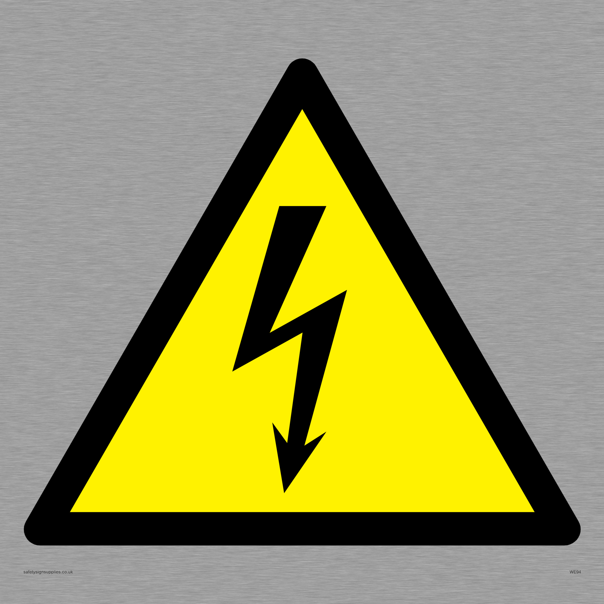 electrical warning symbol only from Safety Sign Supplies