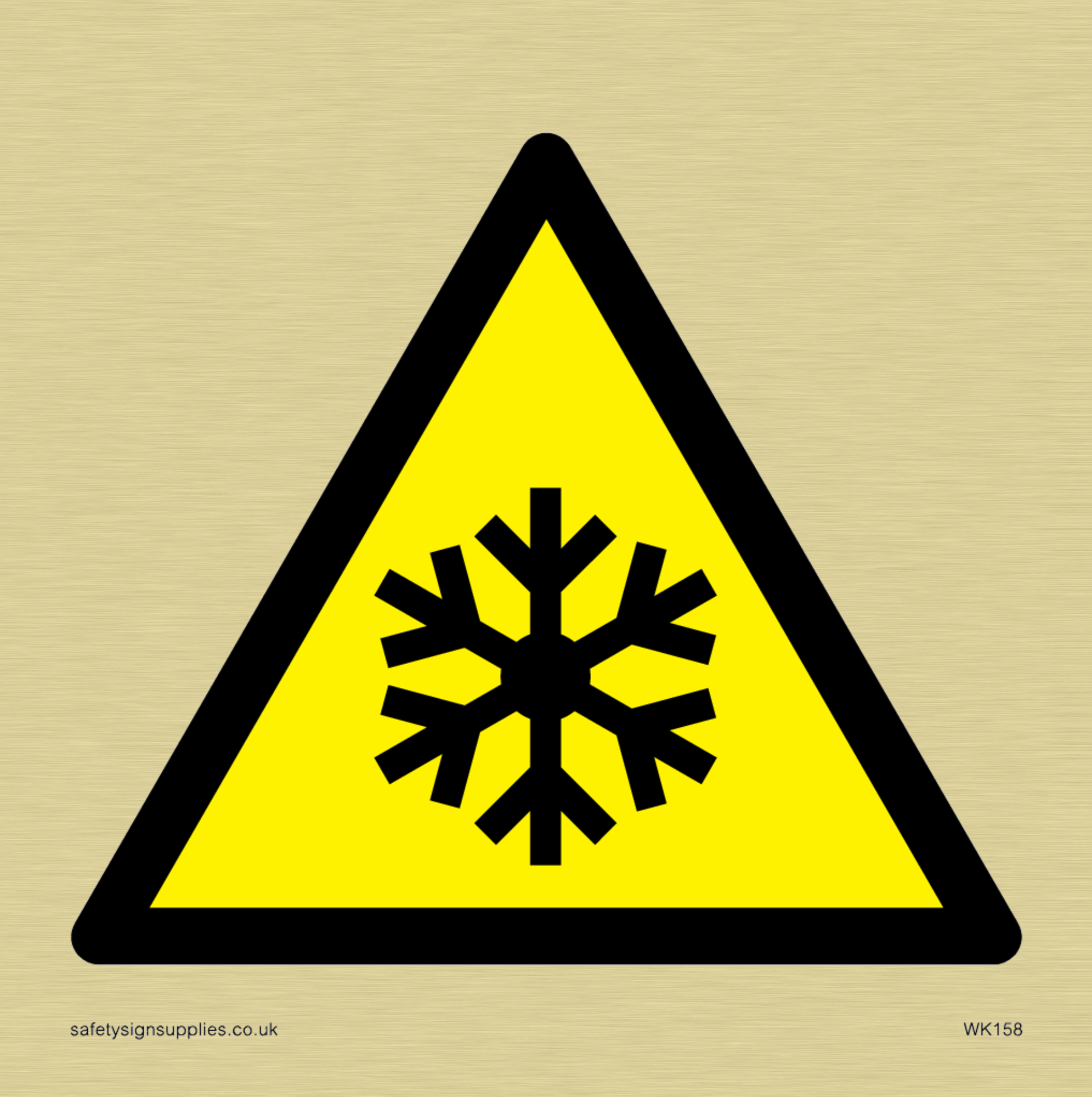 snowflake symbol only from Safety Sign Supplies