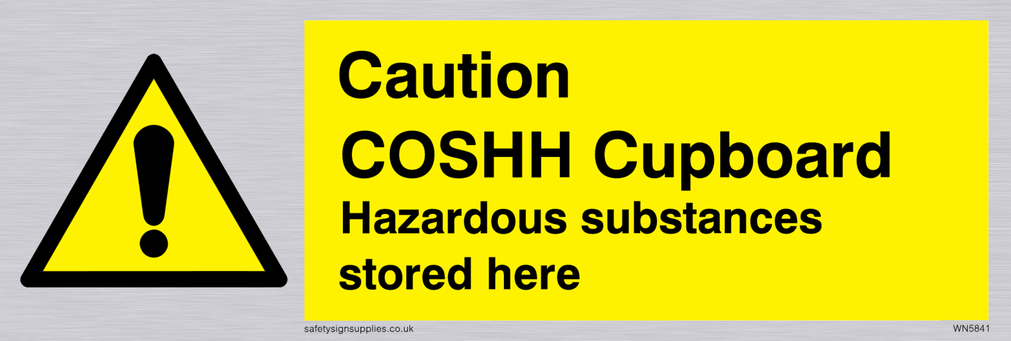 Caution COSHH Cupboard Hazardous substances stored here from Safety