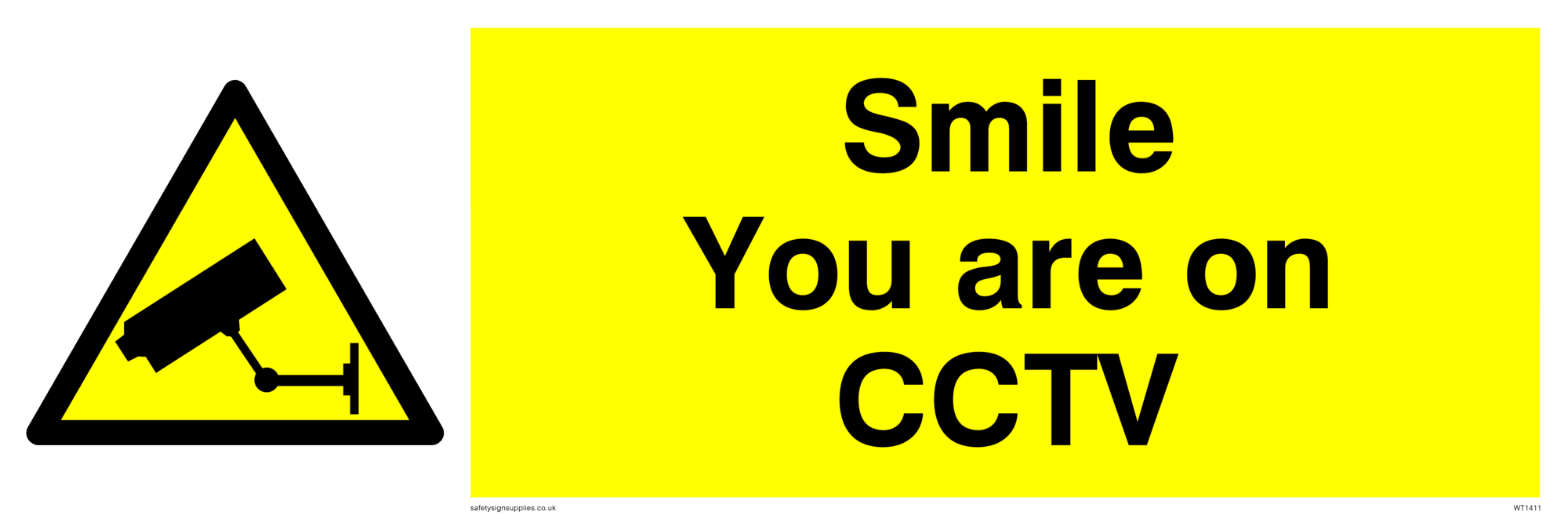 smile cctv sign