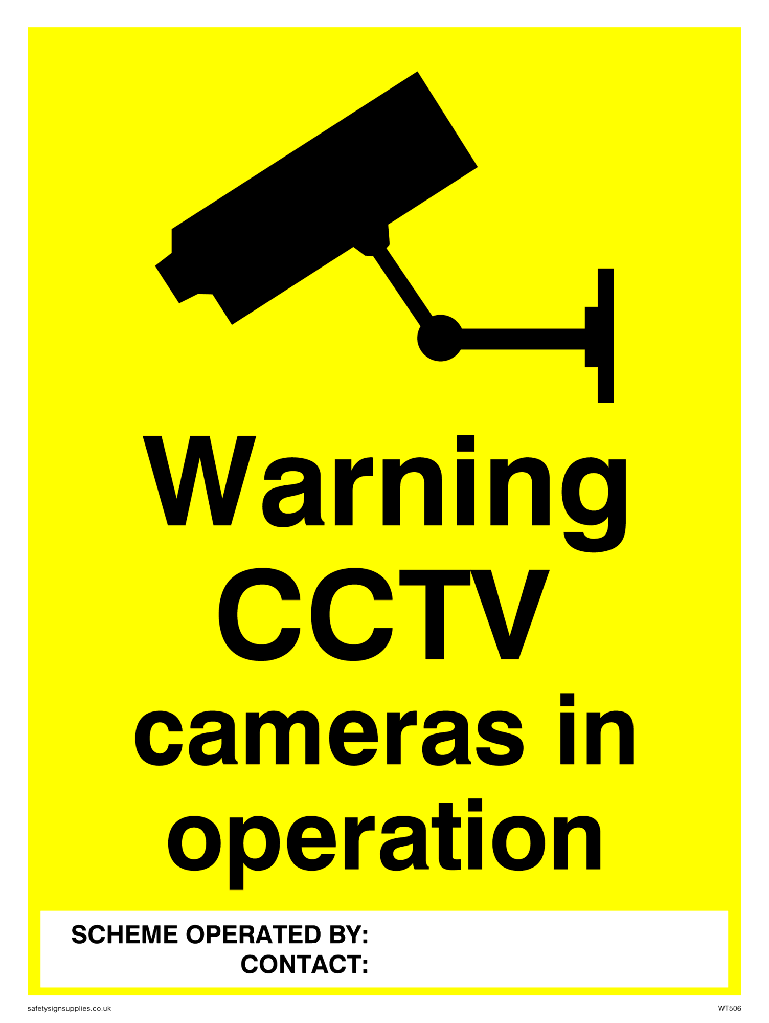 Cctv Cameras In Operation From Safety Sign Supplies