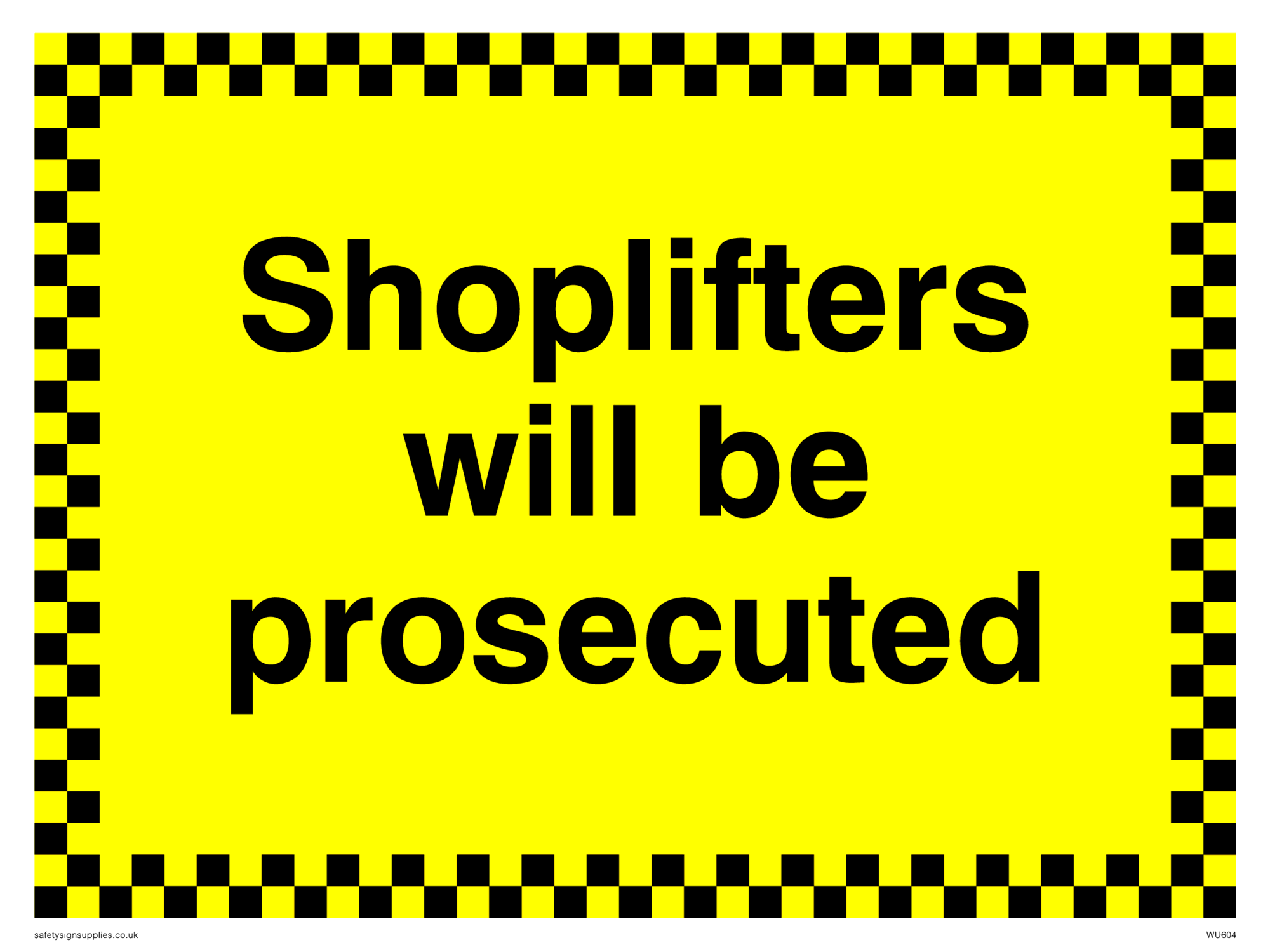 shoplifting signs