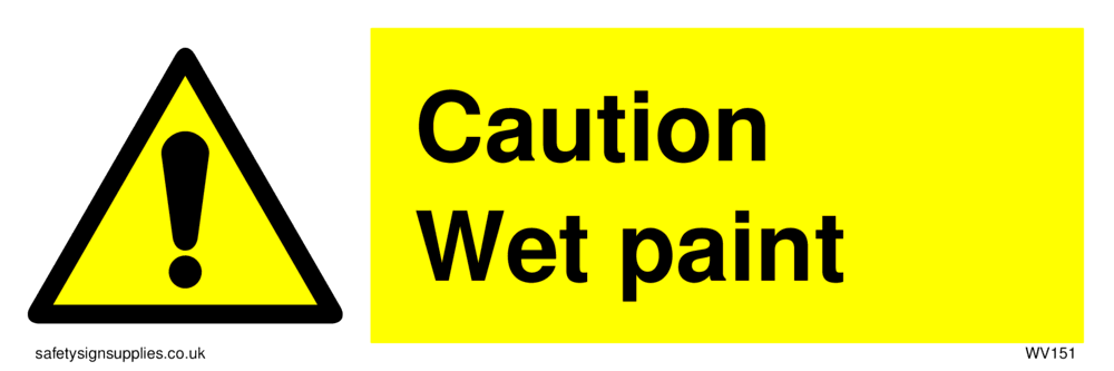 caution wet paint from Safety Sign Supplies