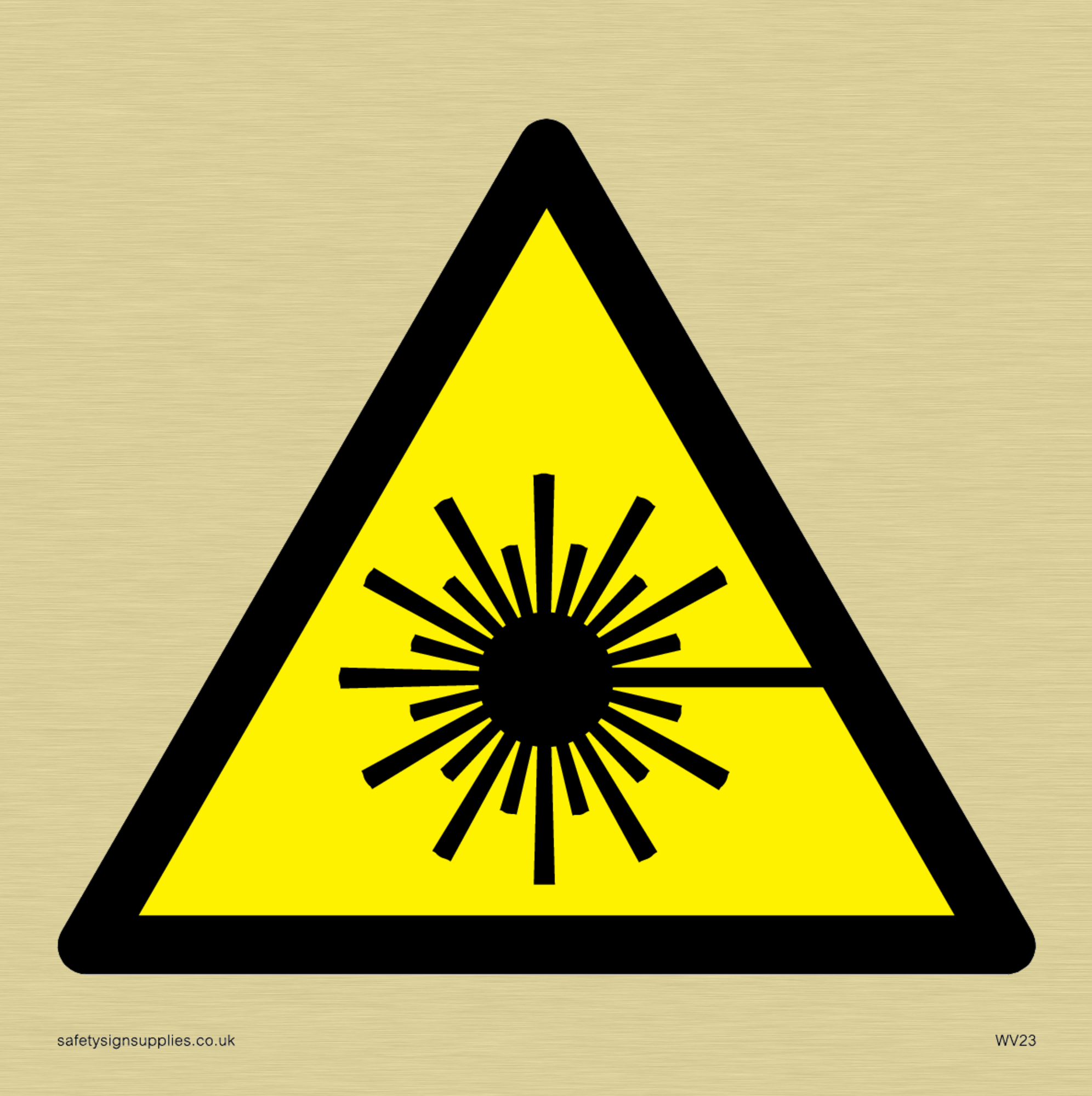 laser hazard warning symbol only from Safety Sign Supplies