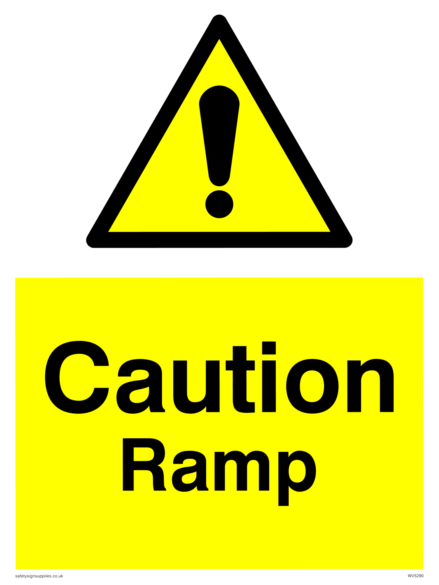 Caution Ramp from Safety Sign Supplies