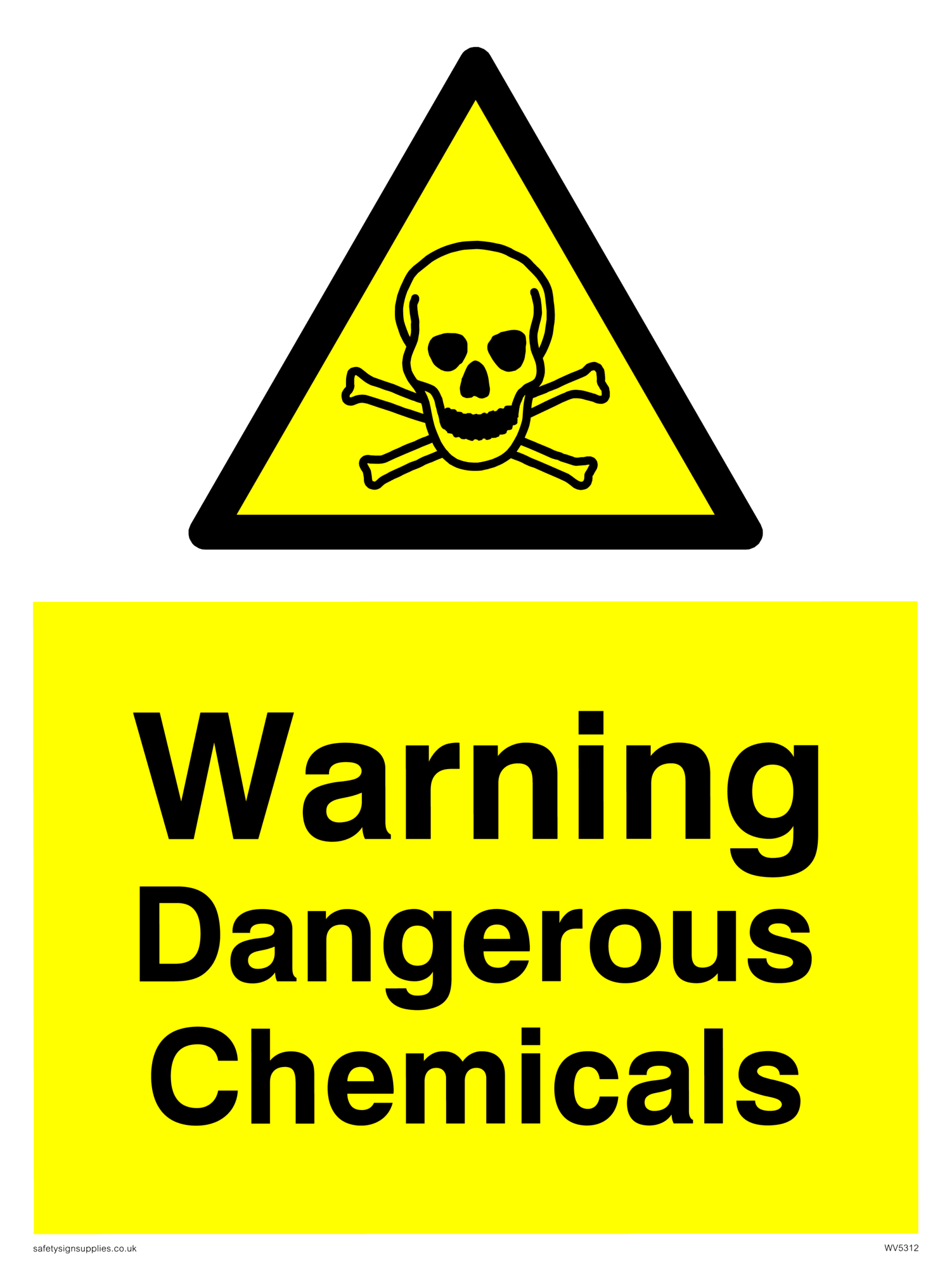 Warning Dangerous Chemicals From Safety Sign Supplies