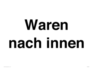 Waren nach innen
