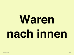 Waren nach innen