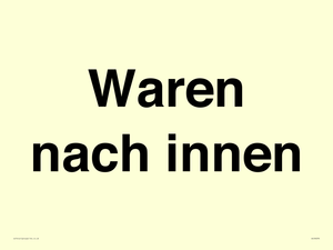 Waren nach innen
