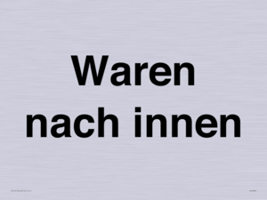 Waren nach innen