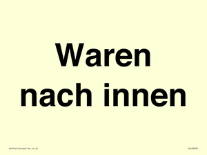 Waren nach innen