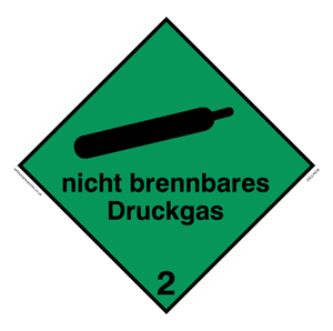 nicht brennbares Druckgas