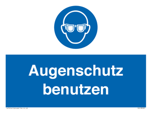 Augenschutz benutzen