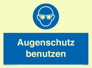 Augenschutz benutzen