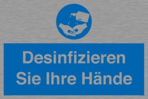Desinfizieren Sie Ihre Hände