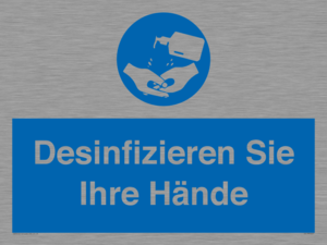 Desinfizieren Sie Ihre Hände