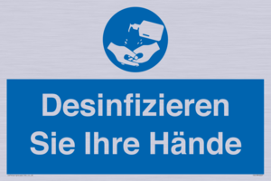 Desinfizieren Sie Ihre Hände