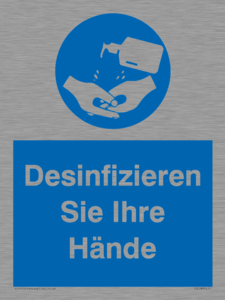 Desinfizieren Sie Ihre Hände