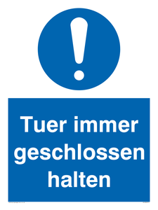 Tuer immer geschlossen halten