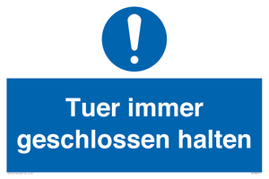 Tuer immer geschlossen halten