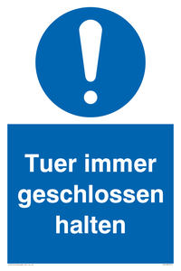 Tuer immer geschlossen halten