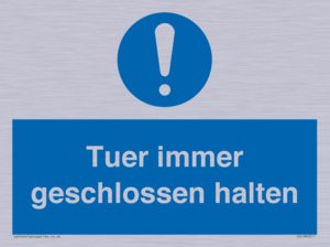 Tuer immer geschlossen halten