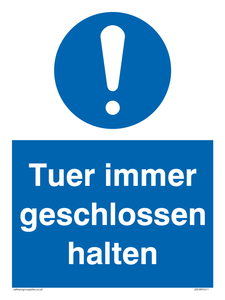 Tuer immer geschlossen halten