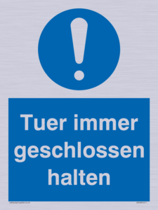 Tuer immer geschlossen halten