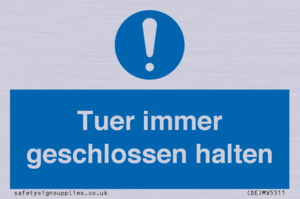 Tuer immer geschlossen halten