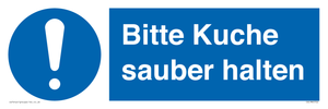 Bitte Kuche sauber halten
