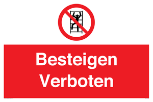 Besteigen Verboten