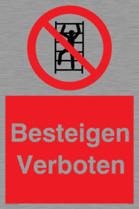 Besteigen Verboten