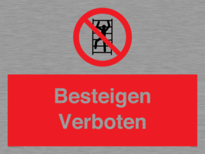 Besteigen Verboten