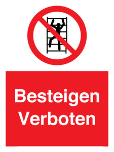 Besteigen Verboten