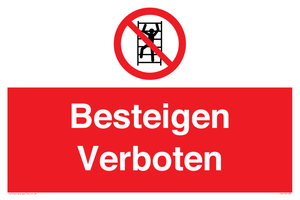 Besteigen Verboten