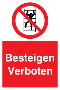 Besteigen Verboten