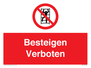 Besteigen Verboten