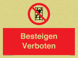 Besteigen Verboten
