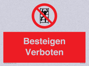Besteigen Verboten