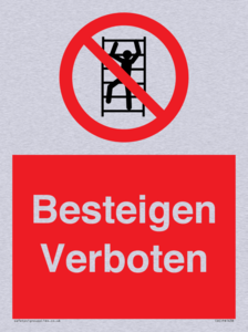 Besteigen Verboten