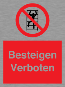 Besteigen Verboten