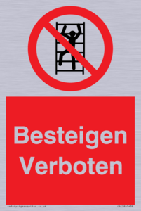 Besteigen Verboten
