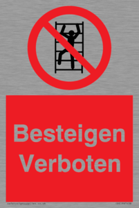 Besteigen Verboten
