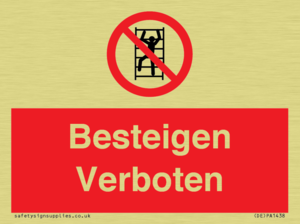 Besteigen Verboten