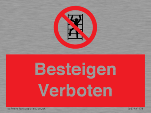 Besteigen Verboten